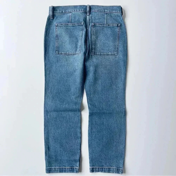 J. Crew Factory Petite Cropped Ankle Patch Pocket Jeans in Medium Wash 26P NWT - Picture 6 of 6